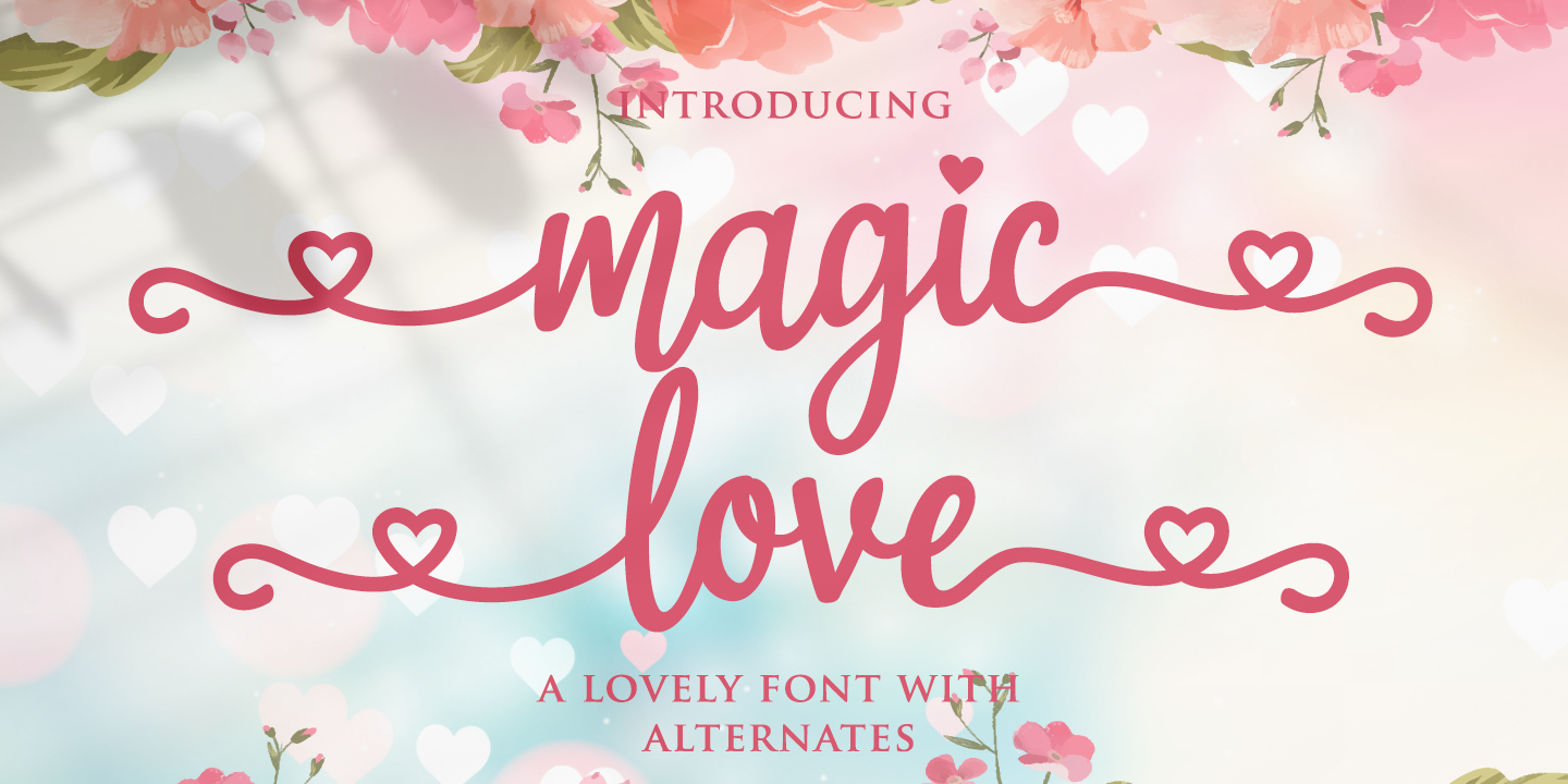Пример шрифта Magic Love #1